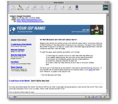 Customized Monthly E-mail Newsletters