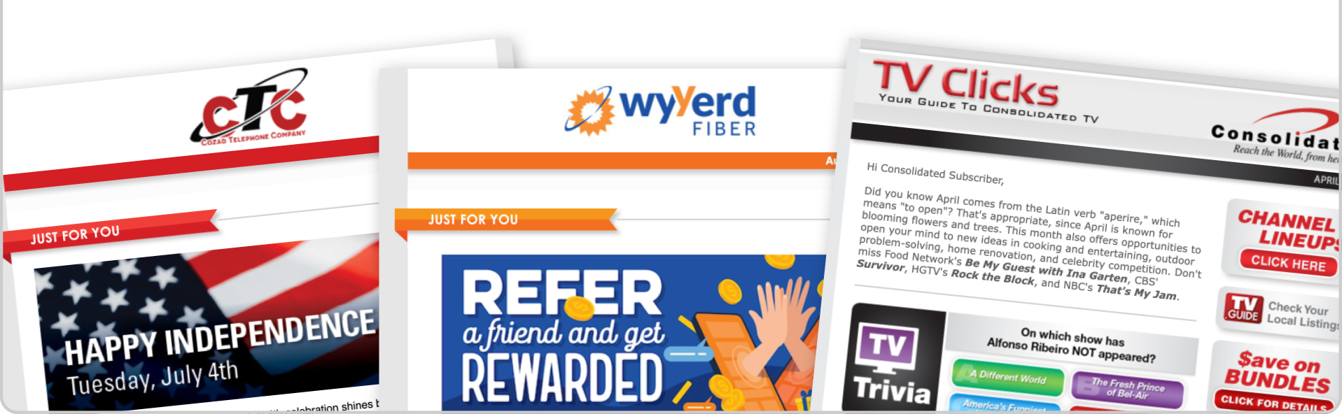 email marketing for broadband internet, tv and wireless enewsletters