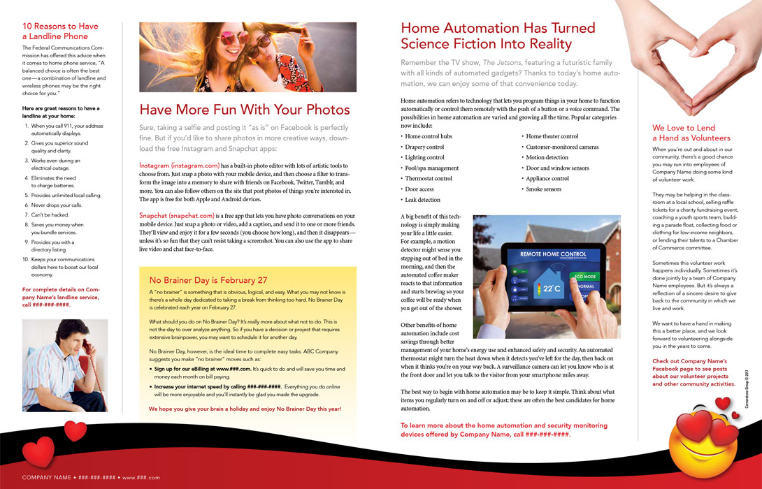 cornerstone group products print newsletters